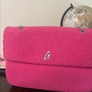 Vibrant Pink Glamaholic teddy xxl bag . New with tags